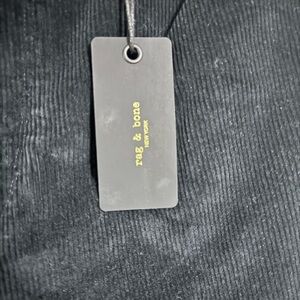 rag & bone NWT 36 Black Cord Pant